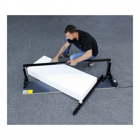 EDMA kuumtraadiga lõikelaud – penoplasti lõikamiseks, 330 mm sügavus, 1320 mm laius, reguleeritav nu