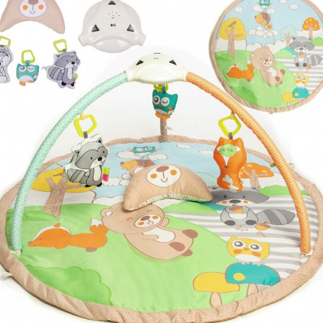 Tegelusmatt imikutele XXL projektori ja meloodiatega 110x110cm