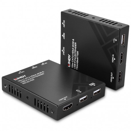 KVM Extender - LINDY Cat.6 KVM Extender, 120 m, Black