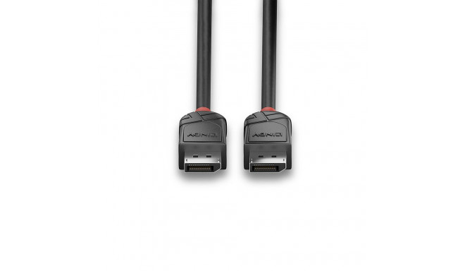DisplayPort Cable - LINDY Black Line DisplayPort 1.2 Cable, 4096x2160@60Hz, 0.5 m, Black