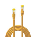 7.5m RJ45 S/FTP LSZH Network Cable, Yellow Cat.6A Plug, Cat.7 raw cable