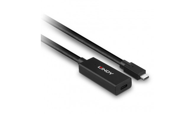 USB Extension Cable - LINDY USB 3.2 Type C Active Extension Cable, M/F, 10Gbps, Data Transmission, 5