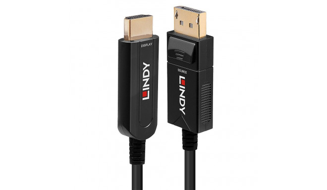 20m Fibre Optic Hybrid DisplayPort 1.2 to HDMI 18G Cable Creates a reliable DP to HDMI® connection o