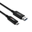 10m USB 3.2 5Gbps Type A to C Hybrid Cable Flexible positioning of a USB Type C device up to 10m awa 10m USB 3.2 5Gbps Type A to C Hybrid Cable Flexible positioning of a USB Type C device up to 10m awa