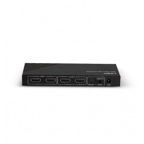 2x2 HDMI 18G Matrix Connect and switch between 2 HDMI® source devices and 2 HDMI® displays