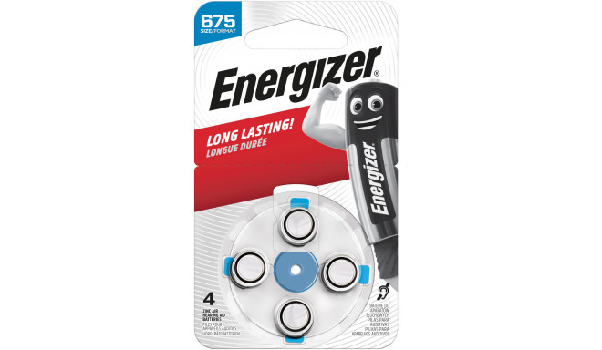 Energizer kuuldeaparaadi patarei Zinc Air AZ675DP-4 TL4