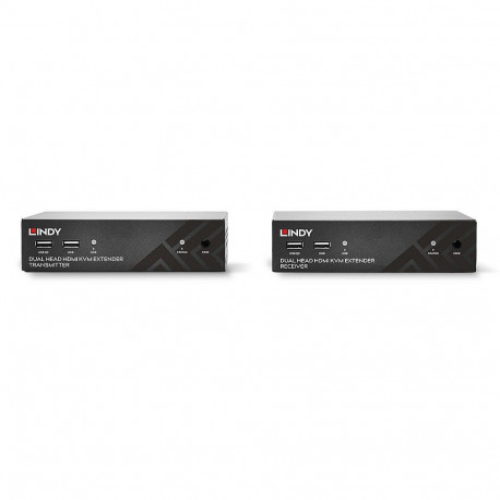 KVM Extender - LINDY HDBaseT Cat.6 Dual Head HDMI, USB, IR & RS-232 KVM Extender 100 m 1920x1080@60H