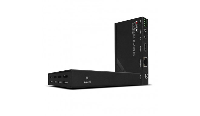 LINDY Cat.6 HDMI 4K30 HDBaseT Extender, IR & RS-232, 70m, Black