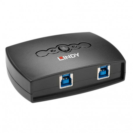 USB Switch - LINDY 2 Ports USB 3.0 Device Sharing Switch 5 Gbps, Black