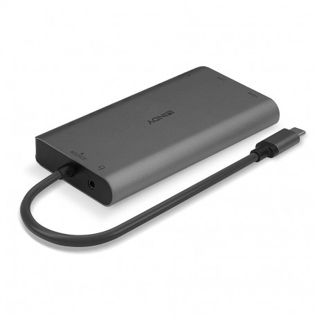 USB-C Docking Station - Lindy DST-Mini XT USB-C Mini Docking Station 4K Grey