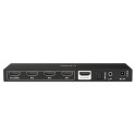 4 Port HDMI 8K60 Switch with eARC Switching between four 8K@60Hz source devices connected to a displ