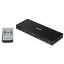 4 Port HDMI 8K60 Switch with eARC Switching between four 8K@60Hz source devices connected to a displ
