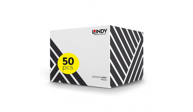 LINDY Cat.6 S/FTP RJ45 Network Cable, 1m, 250MHz, 27AWG, Gray, 50 pcs.