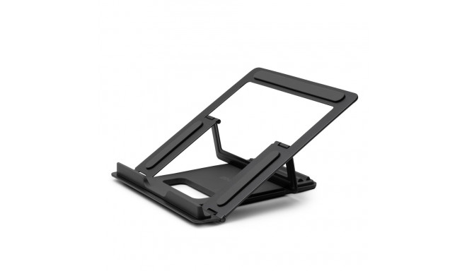Laptop Holder - LINDY Foldable Laptop Holder, Square, Adjustable, Elevation 90mm-113mm, 10kg Capacit