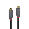 USB Cable - LINDY Anthra Line USB 3.2 Type C to C Cable M/M, 20Gbps, 100W PD, 1 m, Black