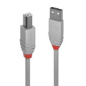 USB Cable - LINDY Anthra Line USB 2.0 Type A to B Cable M/M, 5 m, Grey