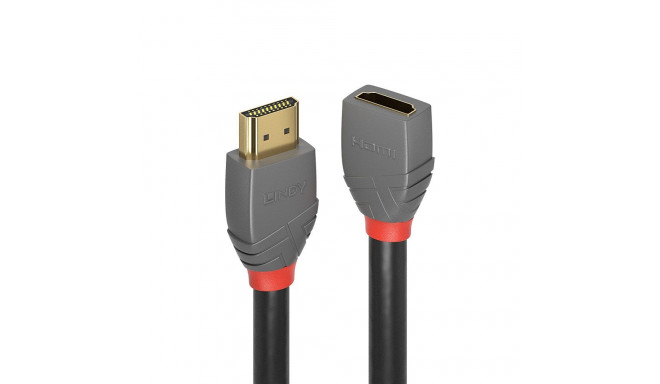 LINDY Anthra HDMI Extension Cable M/F, 3m, 4096x2160@60Hz, Black