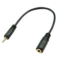 2.5mm Male to 3.5mm Female Audio Adapter Connect a 3.5mm audio device to a 2.5mm source