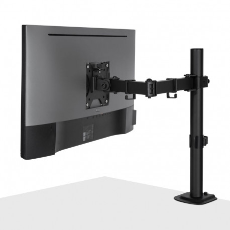 Monitor Holder - LINDY Single Adjustable Display Mount, Screen Holder 13-32", 8kg, Black