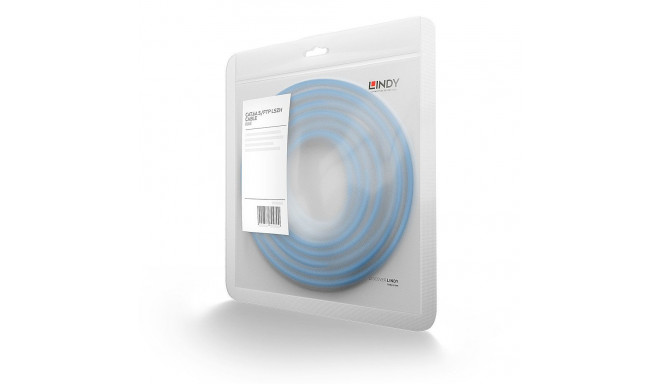 LINDY Cat.6A S/FTP LSZH Network Cable, RJ45, 500MHz, 20m, Blue