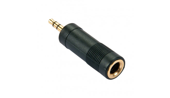 Adapter - LINDY Stereo Adapter 3.5mm to 6.3mm, Black