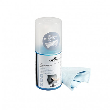 Ekraanipuhastusvahend Durable Screenclean Spray, 200ml koos mikrokiudlapiga