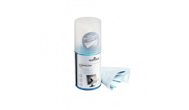 Ekraanipuhastusvahend Durable Screenclean Spray, 200ml koos mikrokiudlapiga