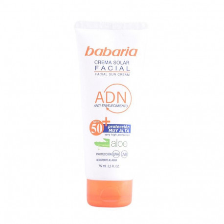 BABARIA ALOE VERA CREMA SOLAR FACIAL SPF50+ 75ML