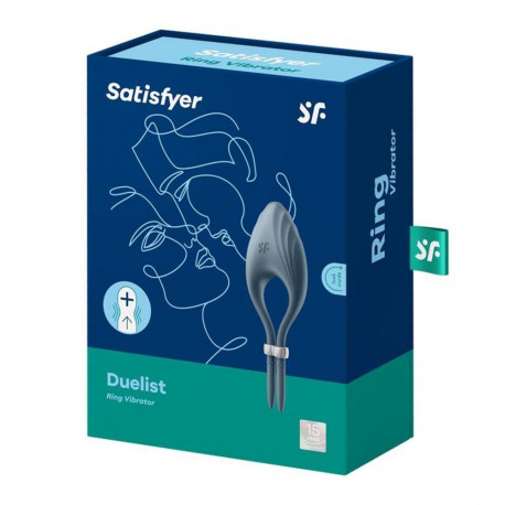 Satisfyer vibreeriv rõngas Duelist, tumesinine