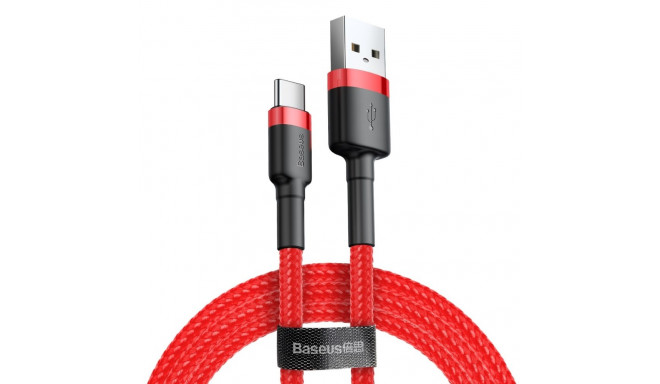 Baseus cable Cafule USB - USB-C 2,0 m 2A red-red