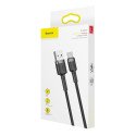 Baseus kaabel Cafule USB - USB-C 3A 1m, hall/must