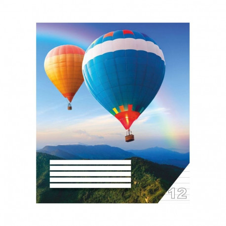 Ruled notebook, 12 pages