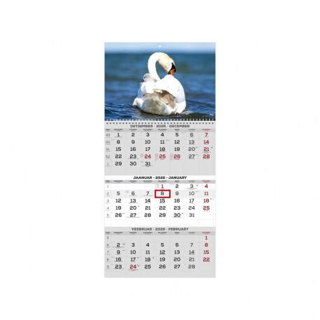 Seinakalender TRIO eesti-inglise nr.7 2911200007