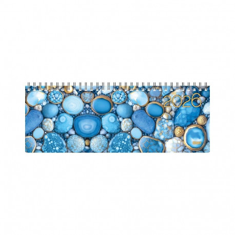 Lauakalender kartong kaanega - Blue Topaz 2026a.