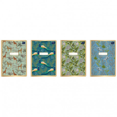 Kaustik A5 80 lehte, ruut, Metallic Gold assortii, Interdruk