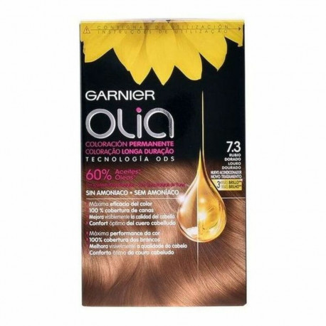 Dye No Ammonia Garnier Olia Golden Dark Blonde Nº 7,3-Golden Dark Blonde Set (1 Unit)