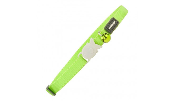 Cat Collar Red Dingo 20-32 cm Lime