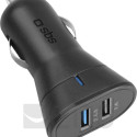 SBS KFZ-Ladegerät 12W 2x USB-A 2,4A schwarz
