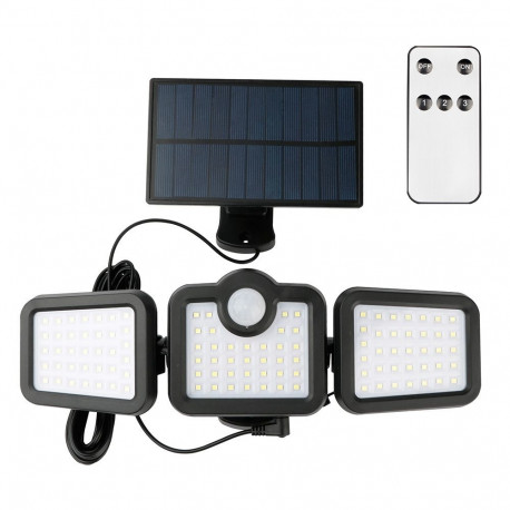 SUNARI päikeselamp LED FLS-04 108*SMD PIR 10W 800lm 6000K 2400mAh Li-Ion Forever Light 10W 800lm 600