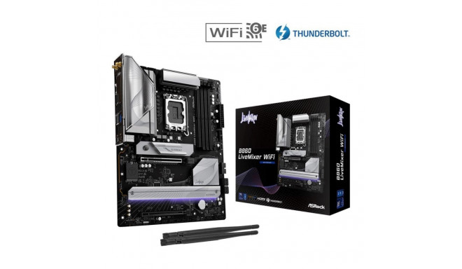 Asrock Mainboard||Intel B860 Express|LGA1851|ATX|Memory DDR5|Memory slots 4|1xPCI-Express 4.0 16x|1x