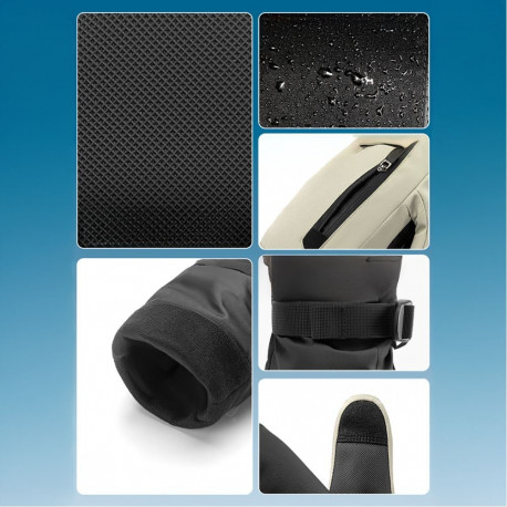 Qunature Qunature Full Length Ski Gloves Size L - Black