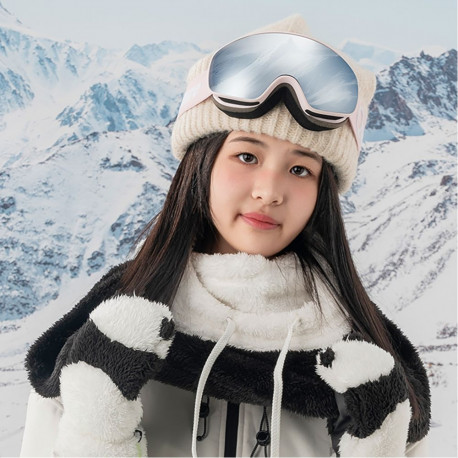 Qunature Qunature Pink Children's skiing goggles (medium/large children's version)
