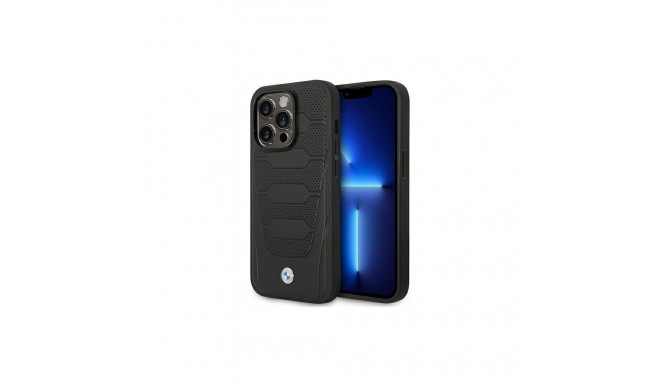 BMW Case BMW BMHCP14X22RPSK iPhone 14 Pro Max 6.7" black/black Leather Seats Pattern