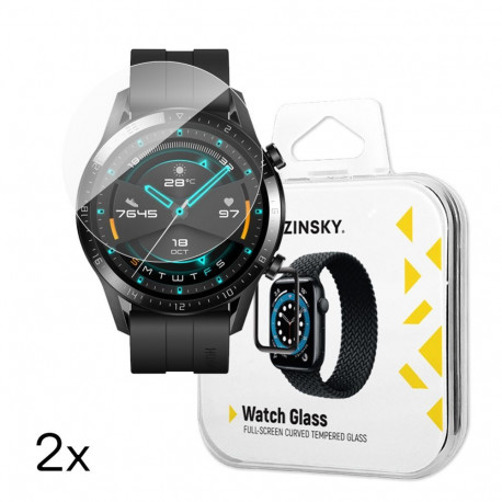 Wozinsky Wozinsky Full Glue Tempered Glass for Huawei Watch GT 2 / GT 2 Pro 42mm (2 pcs.)