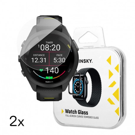 Wozinsky Wozinsky Full Glue Tempered Glass for Garmin Forerunner 265s 42mm (2 pcs.)