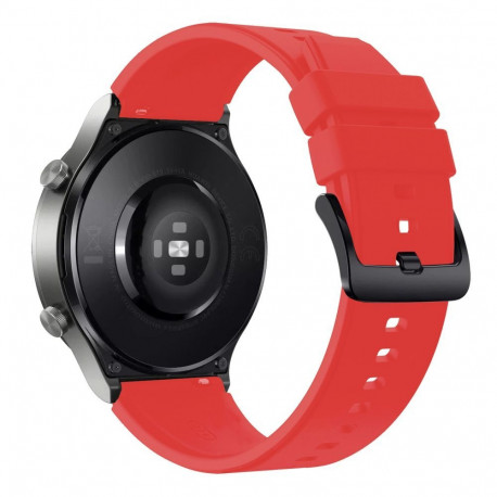Hurtel Silicone Strap for Huawei Watch GT 2 / 3 / 4 / 2 Pro / 3 Pro / 4 Pro / GT 2e - Red