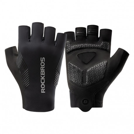 Rockbros Rockbros cycling gloves spring/summer/autumn, short fingers, size: M - black