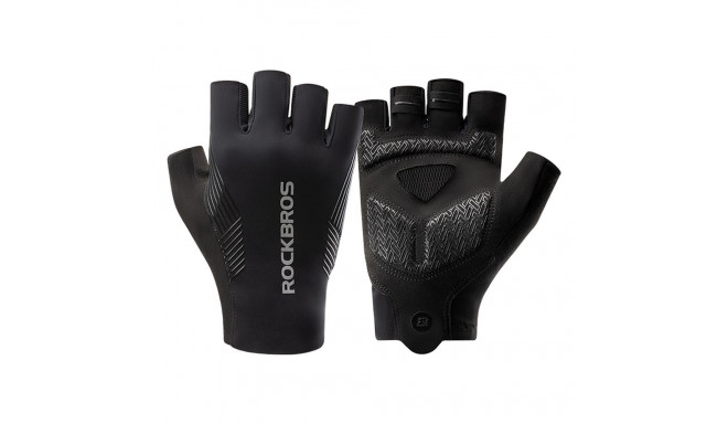 Rockbros Rockbros cycling gloves spring/summer/autumn, short fingers, size: L - black