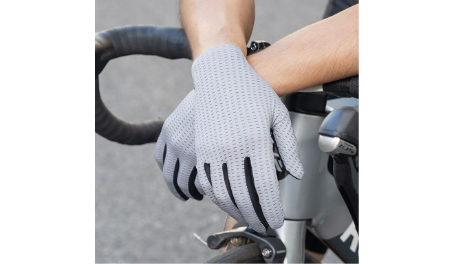 Rockbros Rockbros Breathable Full Finger Cycling Gloves, Size: M - Green