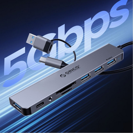 Orico Orico YSB4-U2 USB-C Hub Docking Station 2x USB-A 2.0 + 1x USB-A 3.0 + 1x USB-C 2.0 + 1x USB-C 